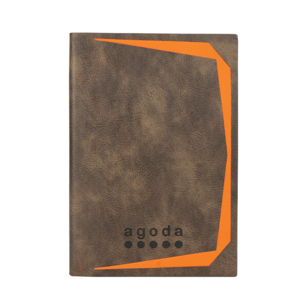 A5 notebook softcover brown color
