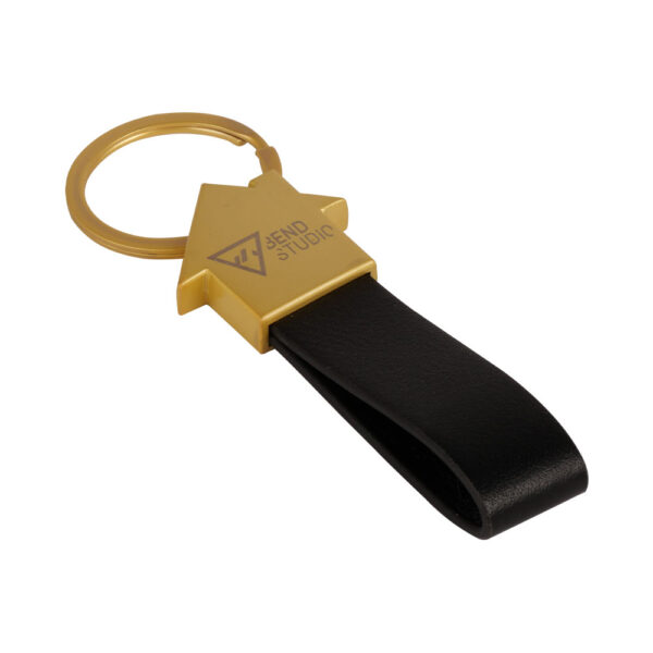 Black 7 golden keychain
