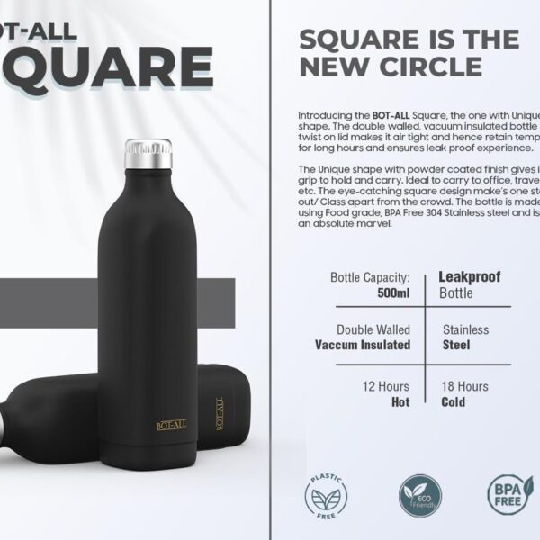 double wall vacuum insulated bottle.