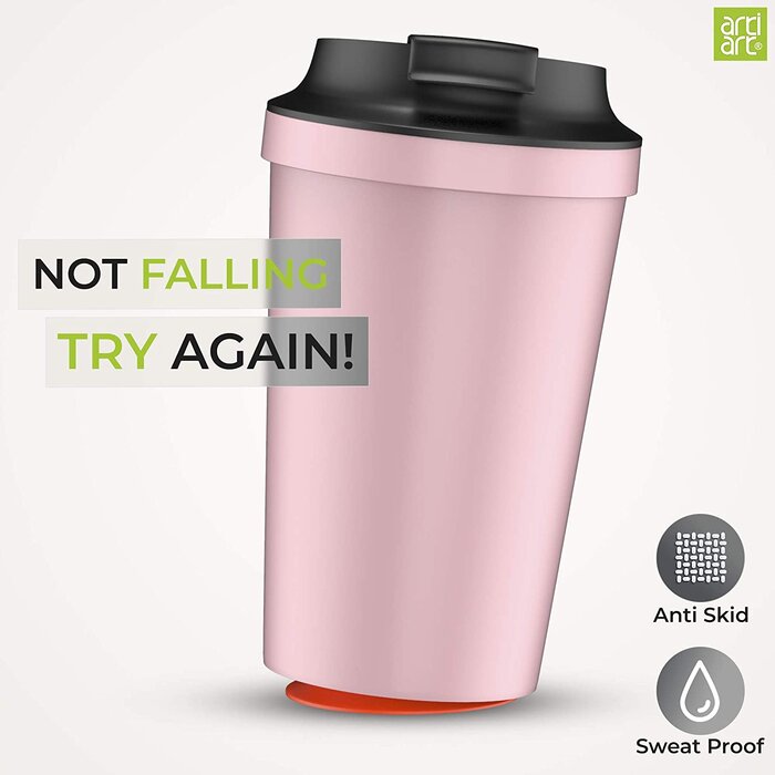 Artiart Idea Cafe Spill Proof Mug 2 Pink Spill Proof Cafe Mug