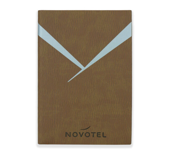 A5 soft cover notebook brown color