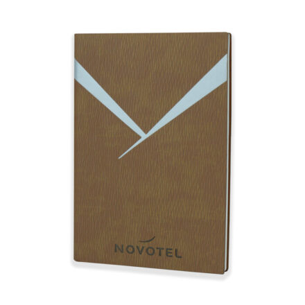 A5 soft cover notebook brown color