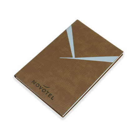 A5 soft cover notebook brown color