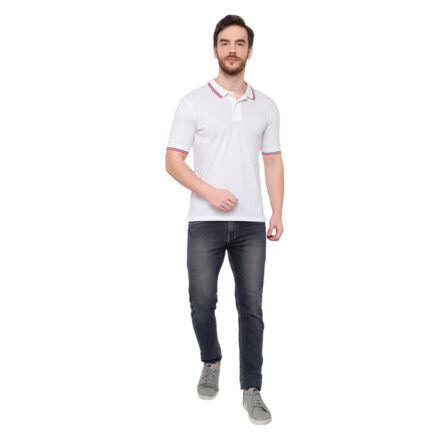Arrow White T Shirt with Tipping