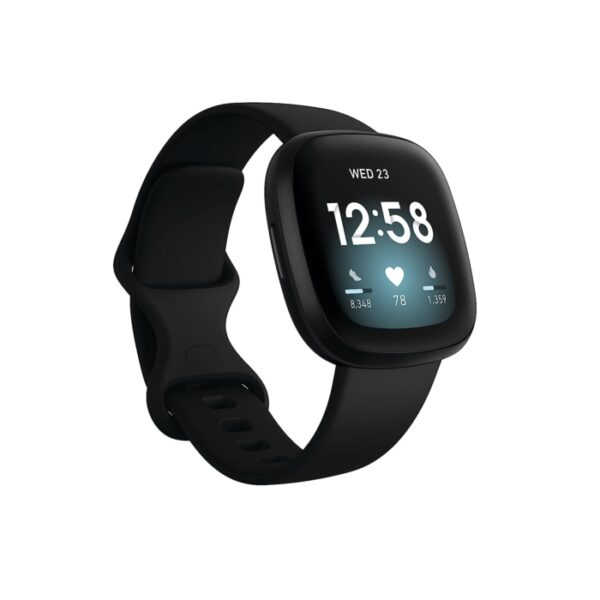 Fitbit Versa 3 Health & Fitness Smartwatch with GPS, 24:7 Heart Rate, Alexa Built-in, 6+ Days Battery,